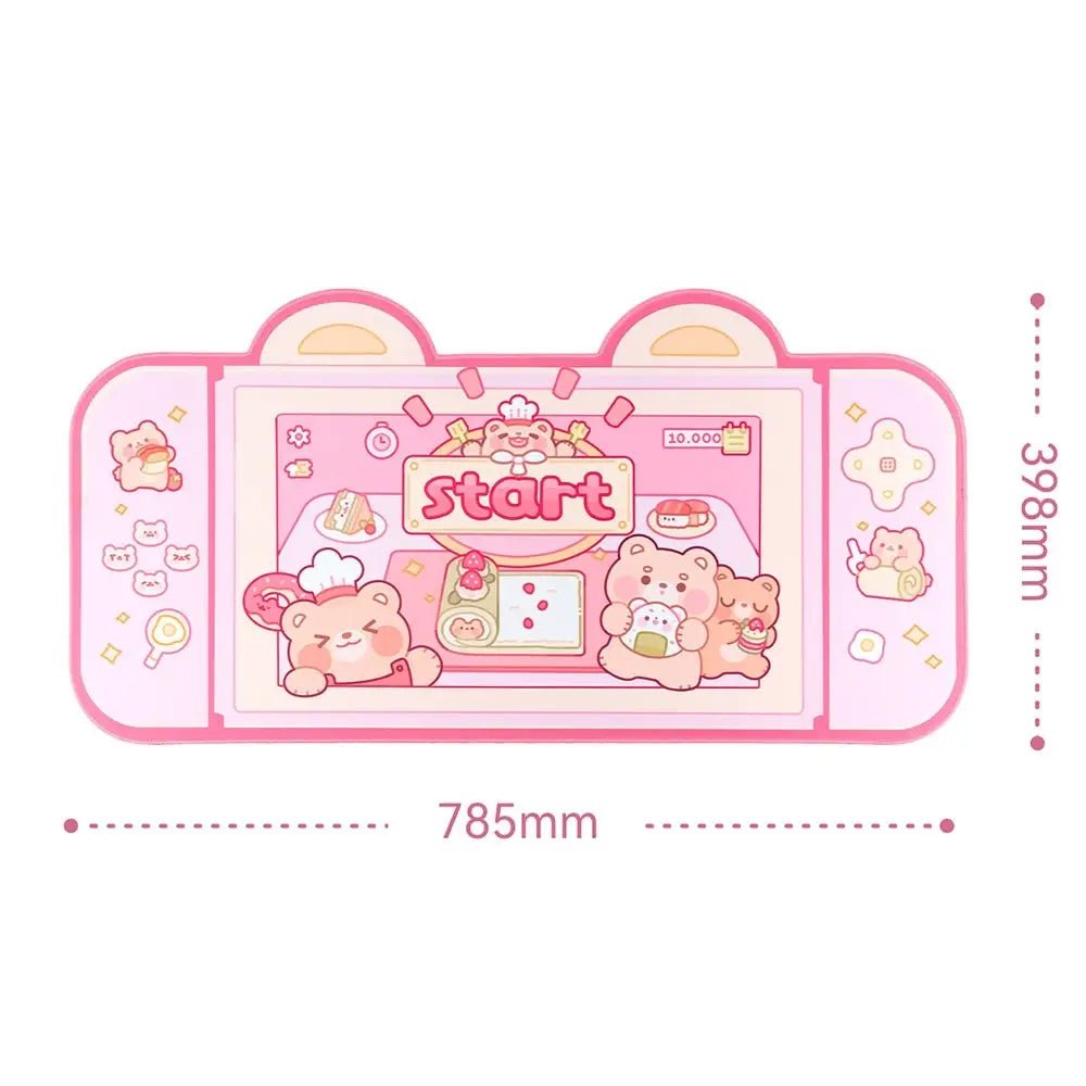 Teddy Bear Bakery Gaming Mousepad for Kawaii Lovers and Streamers - Cosparty