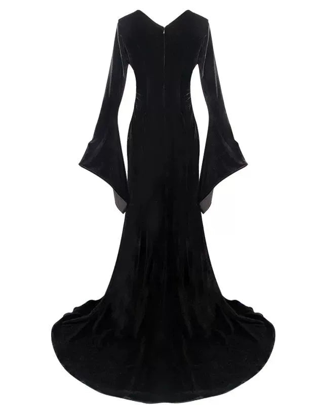 The Addams Family Wednesday Morticia Cosplay Costume - Cosparty