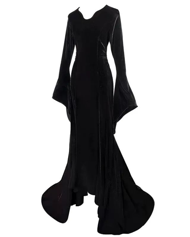 The Addams Family Wednesday Morticia Cosplay Costume - Cosparty