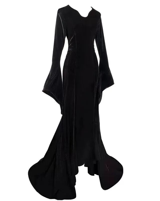 The Addams Family Wednesday Morticia Cosplay Costume - Cosparty