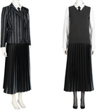 The Addams Family Wednesday Nevermore School Uniform Cosplay Costume - Cosparty