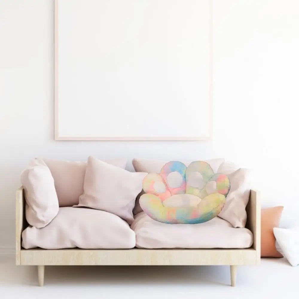 Tie - Dye Paw Gamer Chair Cushion for Ultimate Gaming Comfort - Cosparty