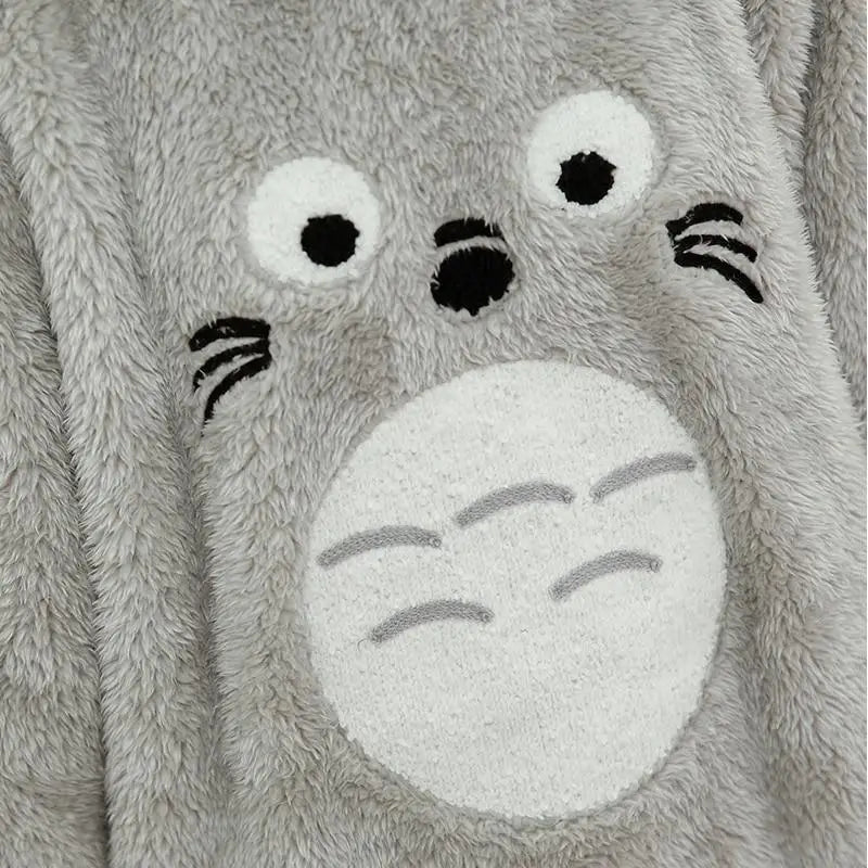 Totoro Hooded Pajama Nightgowns in Grey and Pink - Cosparty