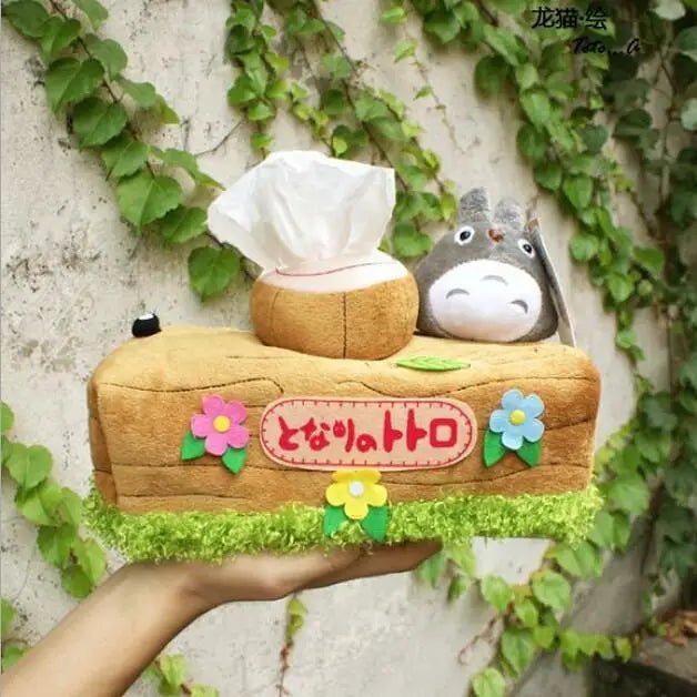 Totoro - Inspired Chinchilla Tree Stump Tissue Box Cover - Cosparty