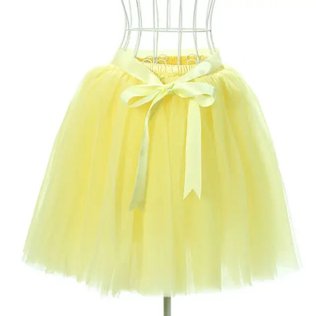 Traditional Tulle Tutu Skirts with Silk Ribbon in Various Colors - Cosparty