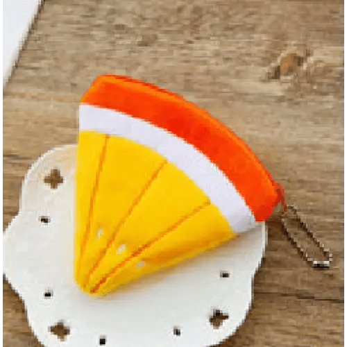 Tropical Fruit Coin Bags with Embroidery and Secure Zipper - Cosparty