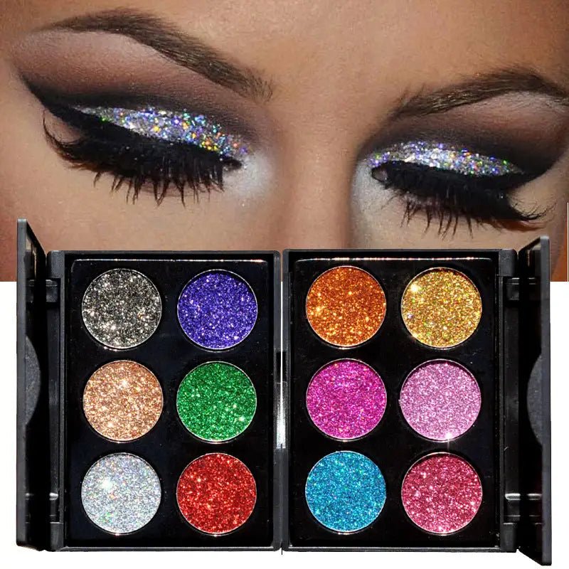 Ultra Glamorous Glitter Eyeshadow Palette with Perfect Pigmentation - Cosparty