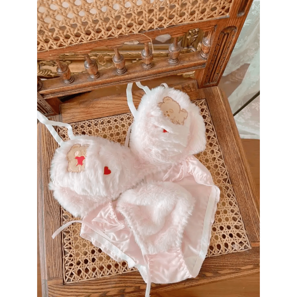 Ultra Plush Teddy Bear Lingerie Set for Cuties - Cosparty