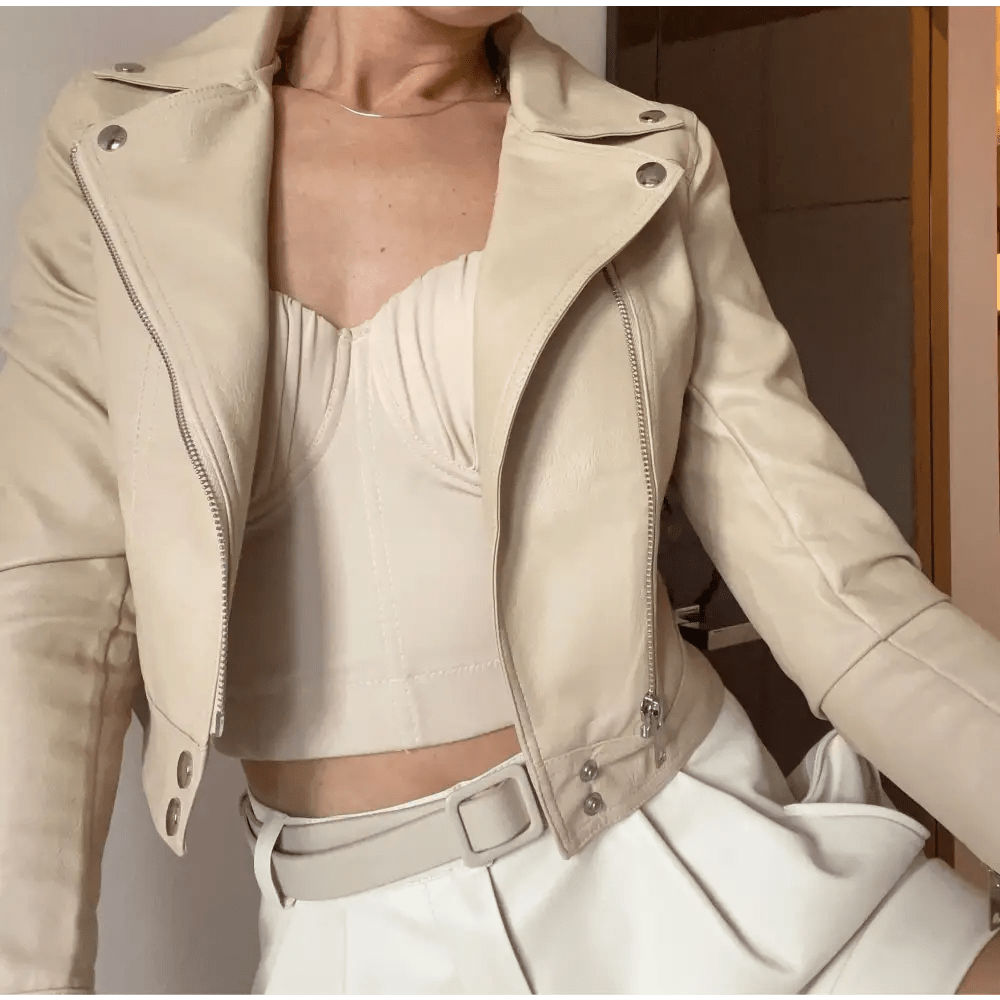 Vegan Leather Moto Jacket for Cosparty in Multiple Colors - Cosparty