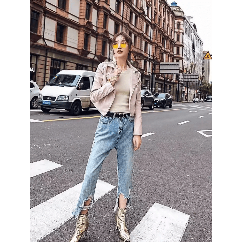 Vegan Leather Moto Jacket for Cosparty in Multiple Colors - Cosparty