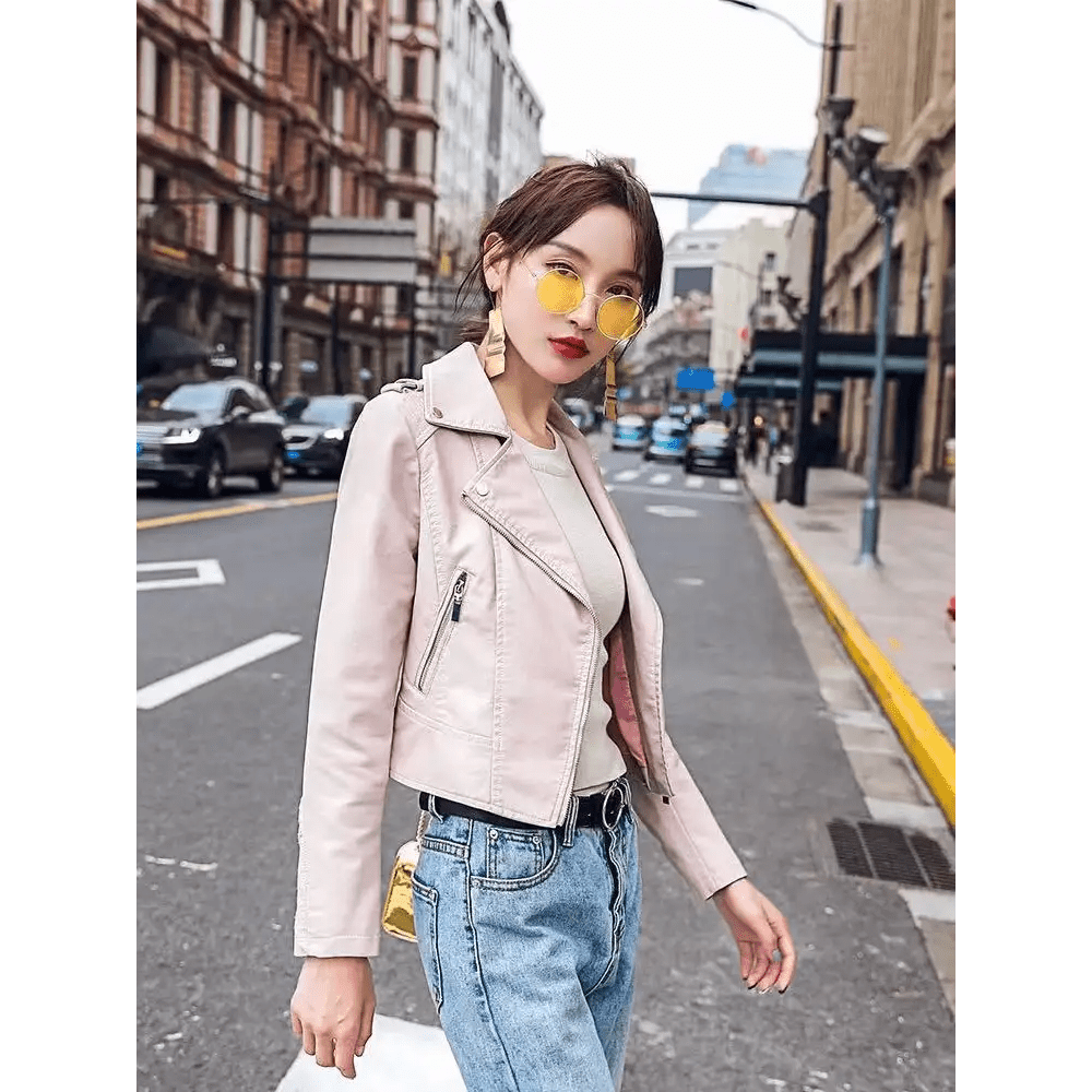 Vegan Leather Moto Jacket for Cosparty in Multiple Colors - Cosparty