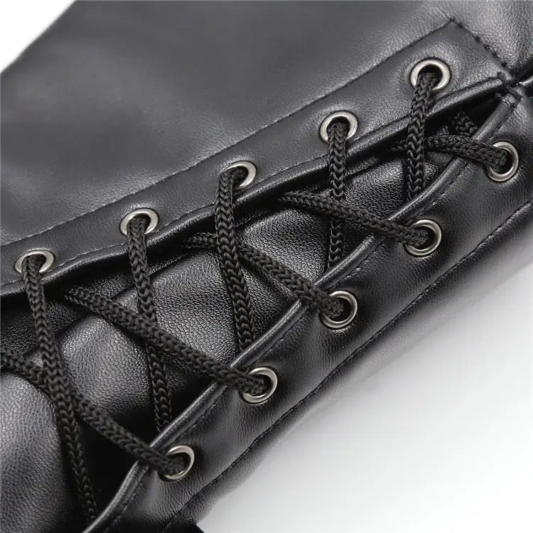 Vegan Leather Puppy Paw Mittens in Red or White - Cosparty