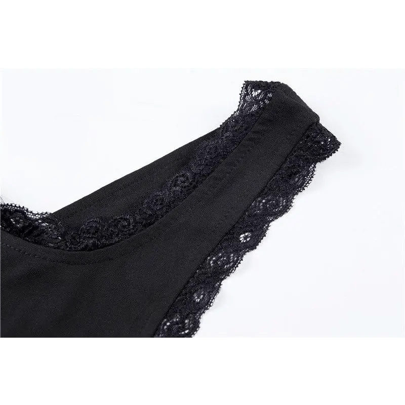 Victorian Era Inspired Cute Snap Crotch Corset Back Bodysuit - Cosparty