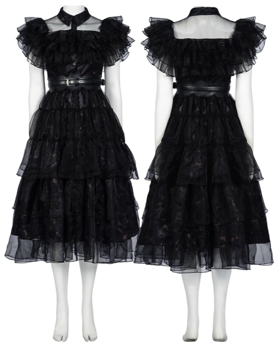 Wednesday Season 1 Ball Dress Cosplay Costume - Cosparty