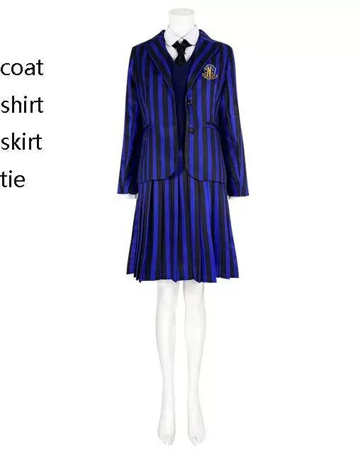 Wednesday Season 1 Enid Sinclair Cosplay Costume and Wig - Cosparty