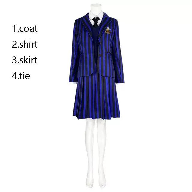 Wednesday Season 1 Enid Sinclair Cosplay Costume and Wig - Cosparty