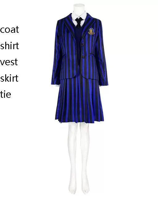 Wednesday Season 1 Enid Sinclair Cosplay Costume and Wig - Cosparty