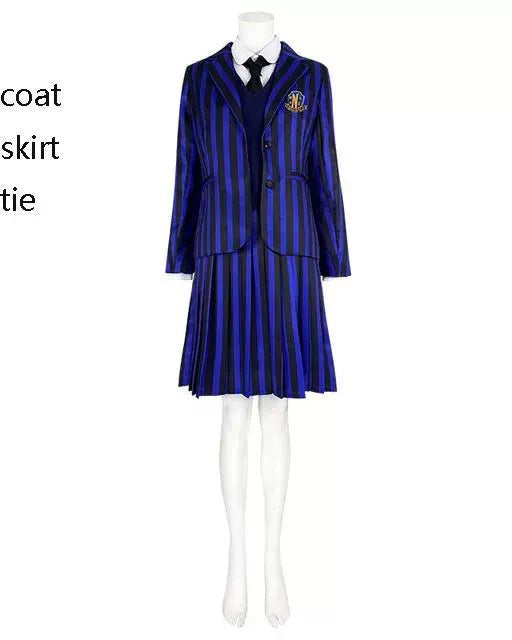 Wednesday Season 1 Enid Sinclair Cosplay Costume and Wig - Cosparty