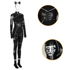 Wednesday Season 1 Leather Cat Jumpsuit Cosplay Costume - Cosparty