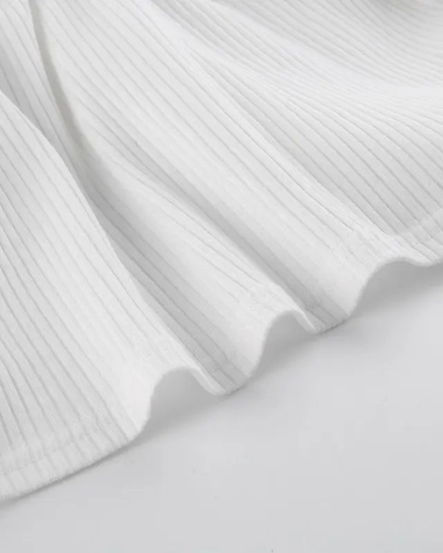 White Fur Trim Striped Cable Knit Cardigan for Cozy Days - Cosparty