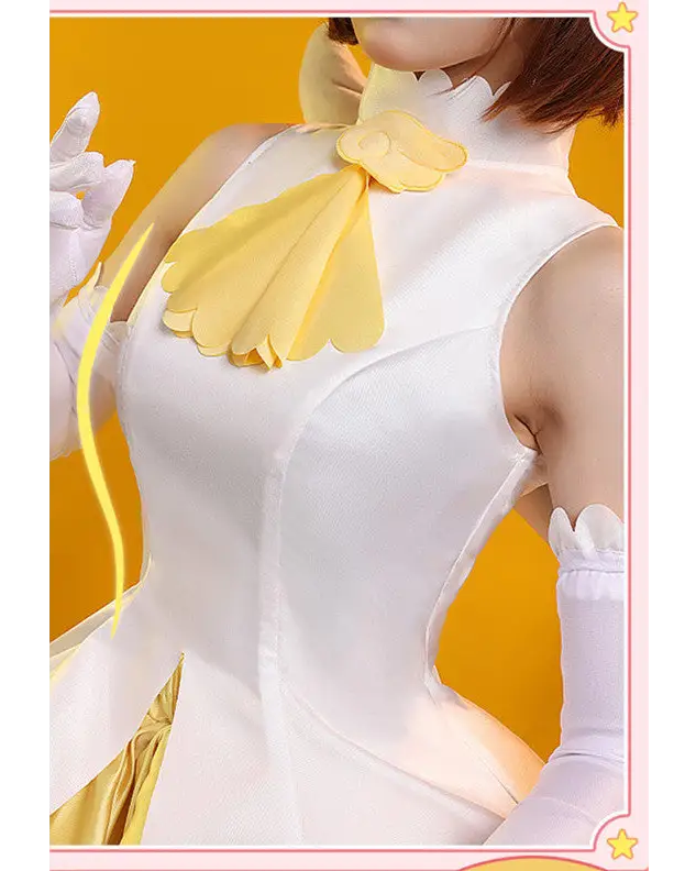 Yellow Card Captor Sakura Cosplay Costume in Premium Quality Materials - costume
