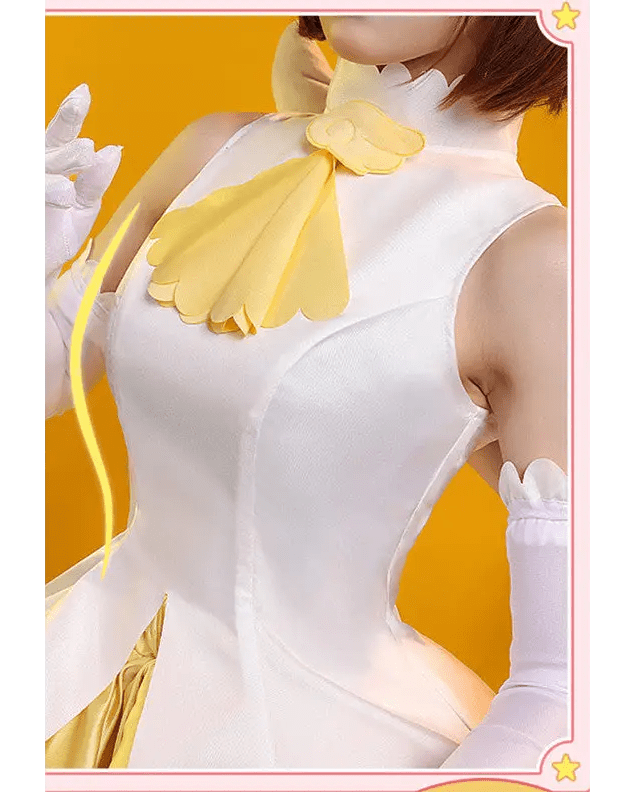 Yellow Card Captor Sakura Cosplay Costume in Premium Quality Materials - Cosparty