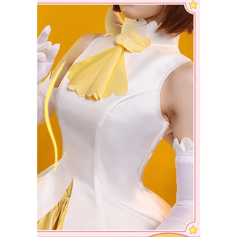 Yellow Card Captor Sakura Cosplay Costume in Premium Quality Materials - Cosparty