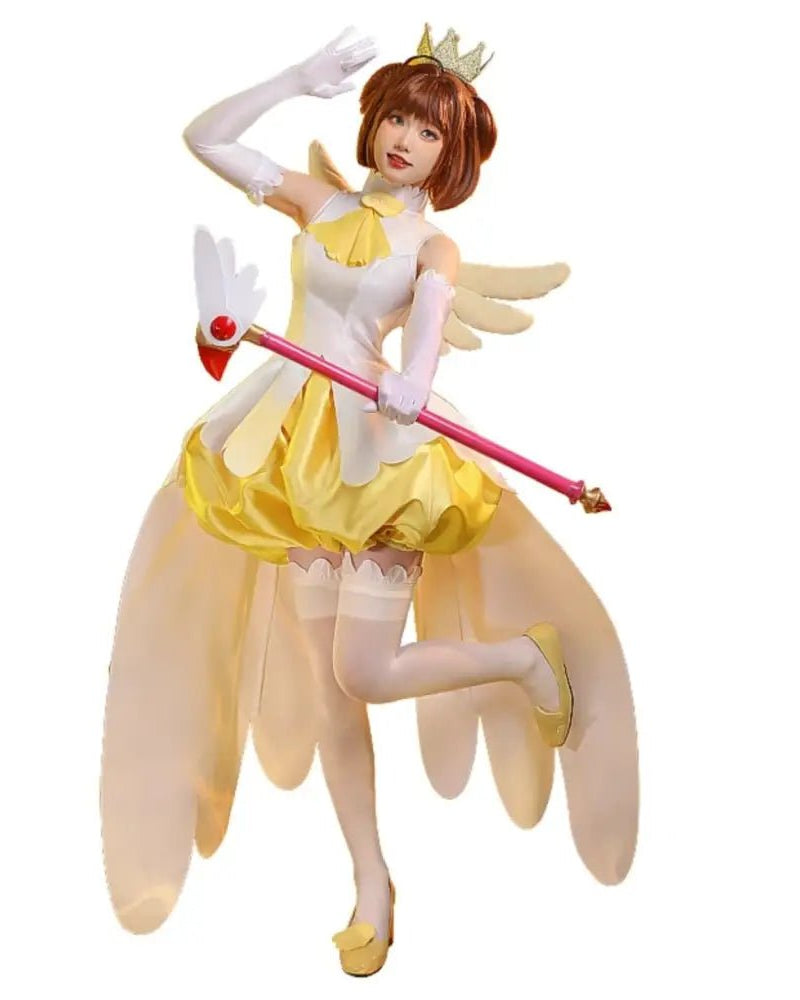 Yellow Card Captor Sakura Cosplay Costume in Premium Quality Materials - Cosparty