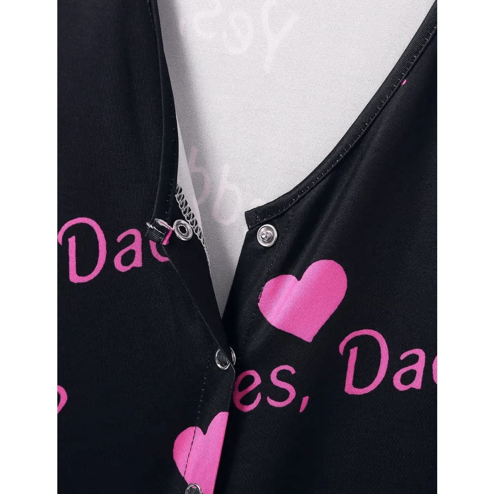 Yes Daddy Long - Sleeve Romper in Black and White - Cosparty