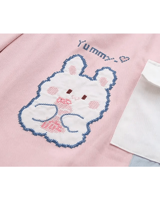 Yummy Bunny Cargo Joggers in Playful Pastel Colors - Cosparty