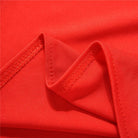 1950's Red Polkadot Pinup Girl Dress with Flowing Skirt and Vested Front - Cosparty