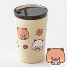 320/360ml Cute Stainless teel Dudu & Bubu, Peach & Goma Bottles/Cups.