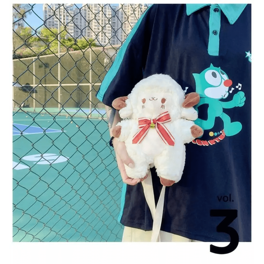 3D Kawaii Ram Sheep Crossbody Handbag for Cosparty - Cosparty