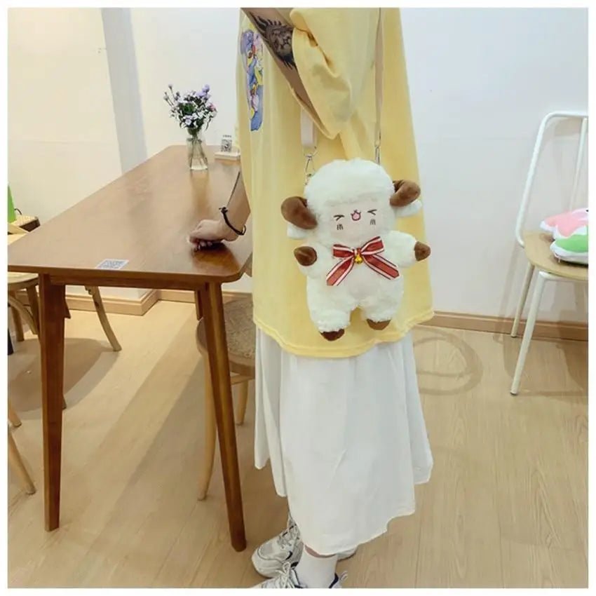 3D Kawaii Ram Sheep Crossbody Handbag for Cosparty - Cosparty