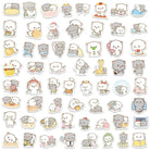 60PC Peach & Goma Sticker Set for Creative Decoration - Cosparty