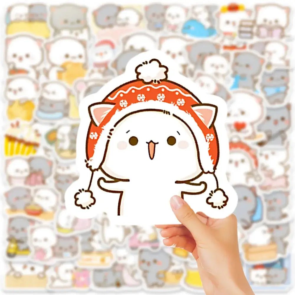 60PC Peach & Goma Sticker Set for Creative Decoration - Cosparty