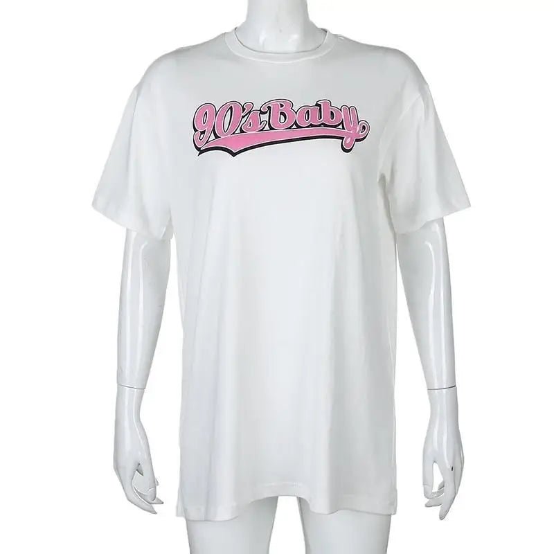 90s Oversized Tee for Ultimate Versatility and Style - Cosparty