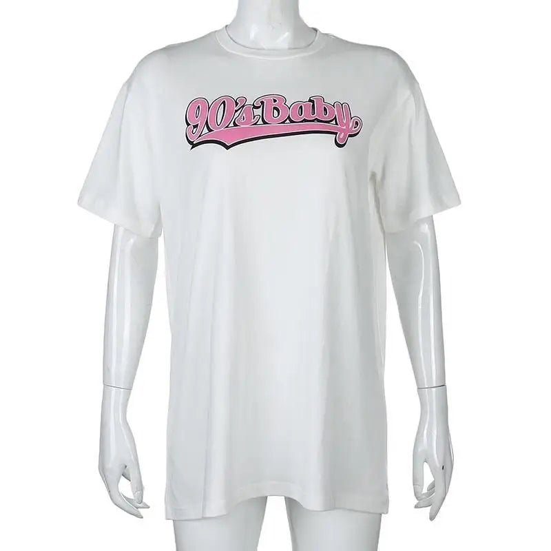 90s Oversized Tee for Ultimate Versatility and Style - Cosparty