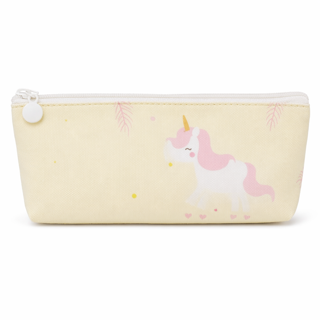 Pastel Unicorn Mermaid Pencil Case for Storing Essentials Yellow Mermaid