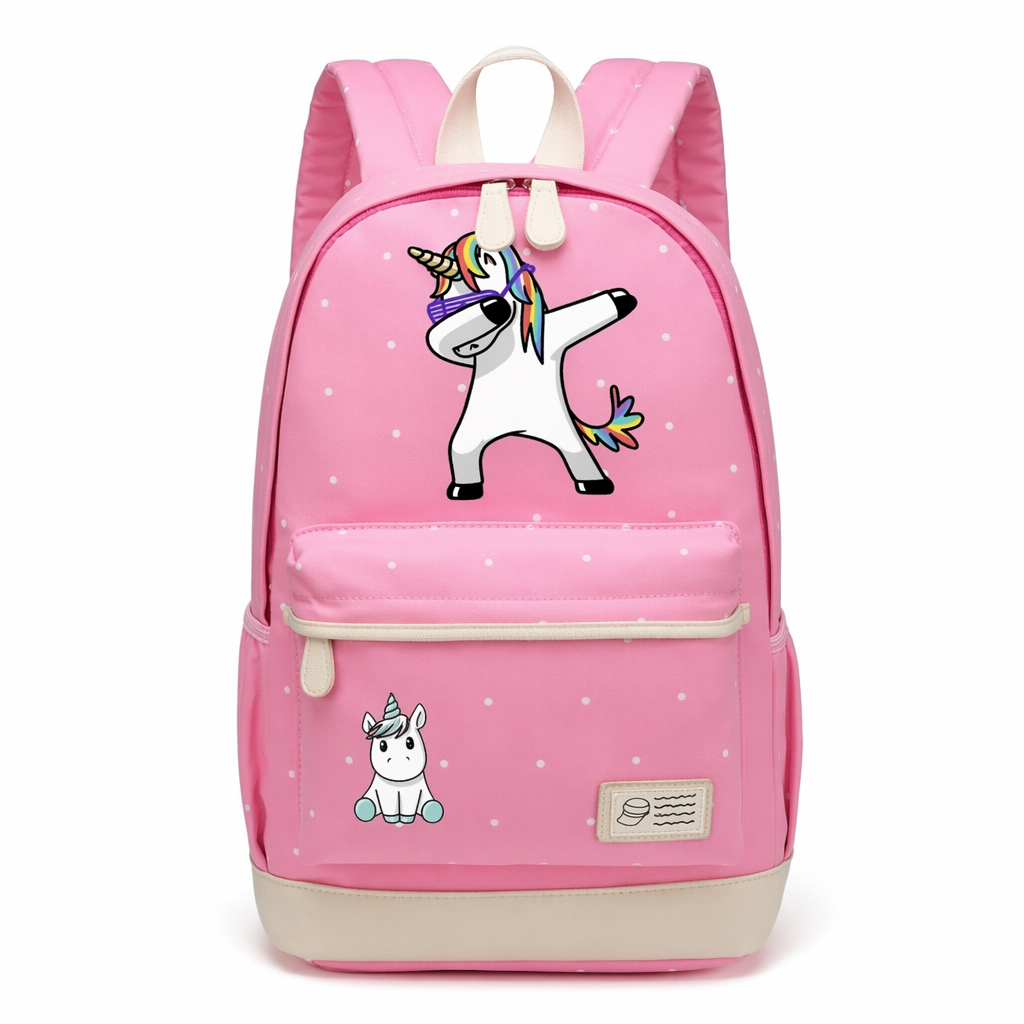 Kawaii Everyday Backpack in Various Styles and Colors Pink 1