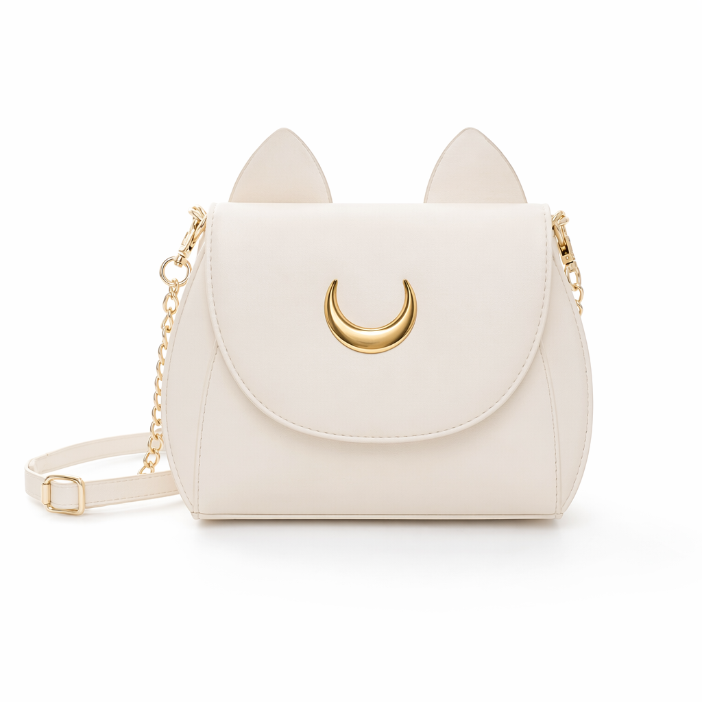 Neko Luna Cat Purse for Magical Girls in Black or White White