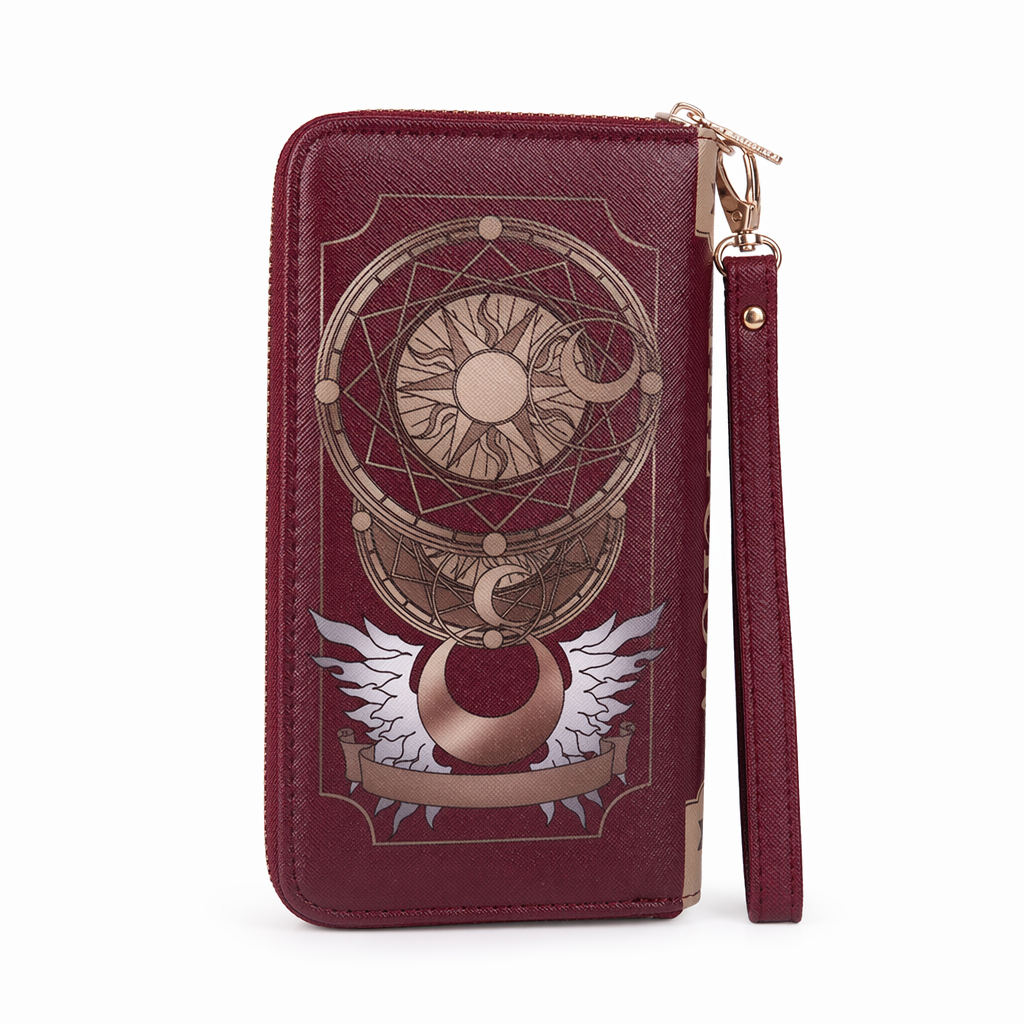 Magical Girl Wallet with Vibrant Artwork and Ample Storage Red