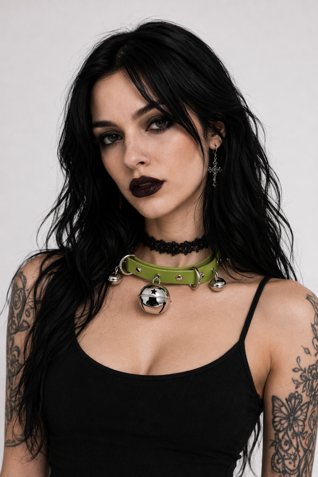 Gorgeous Bell Collar Inspired by Neko Cosplay Culture Green
