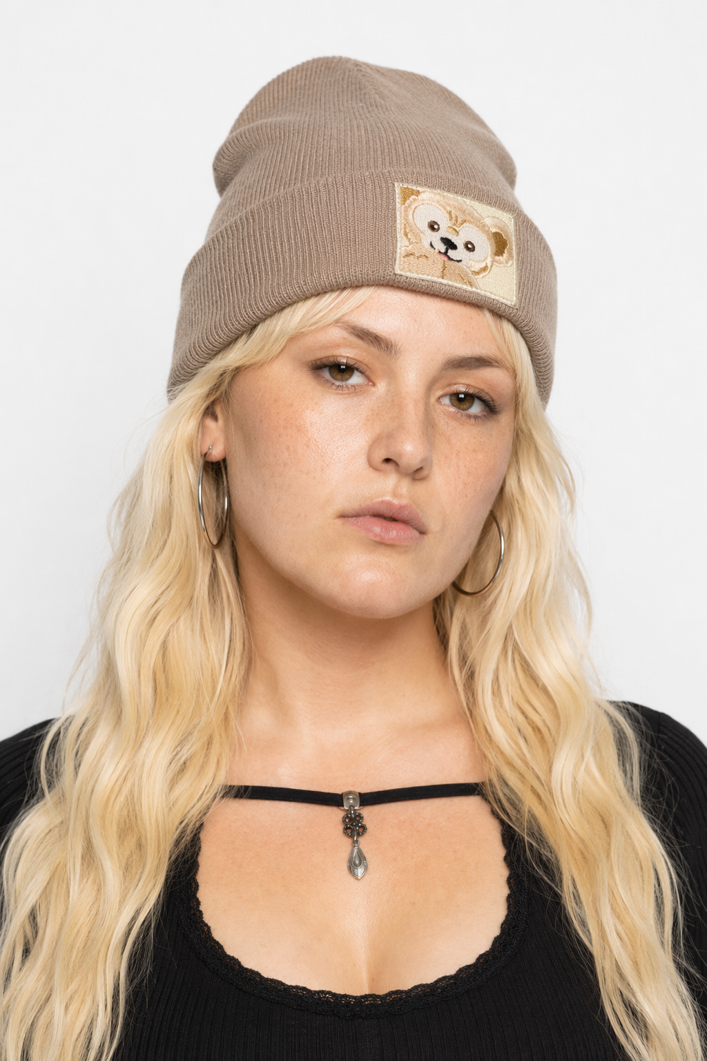 Sanrio Inspired Kawaii Embroidered Beanies for Cozy Warmth Duffy