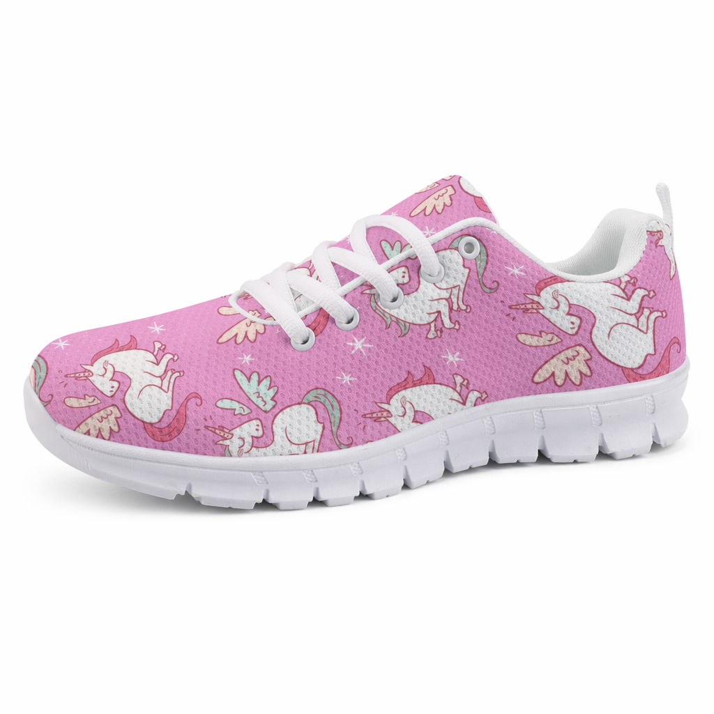Rainbow Unicorn Running Shoes in Candy Colors Pink Unicorns