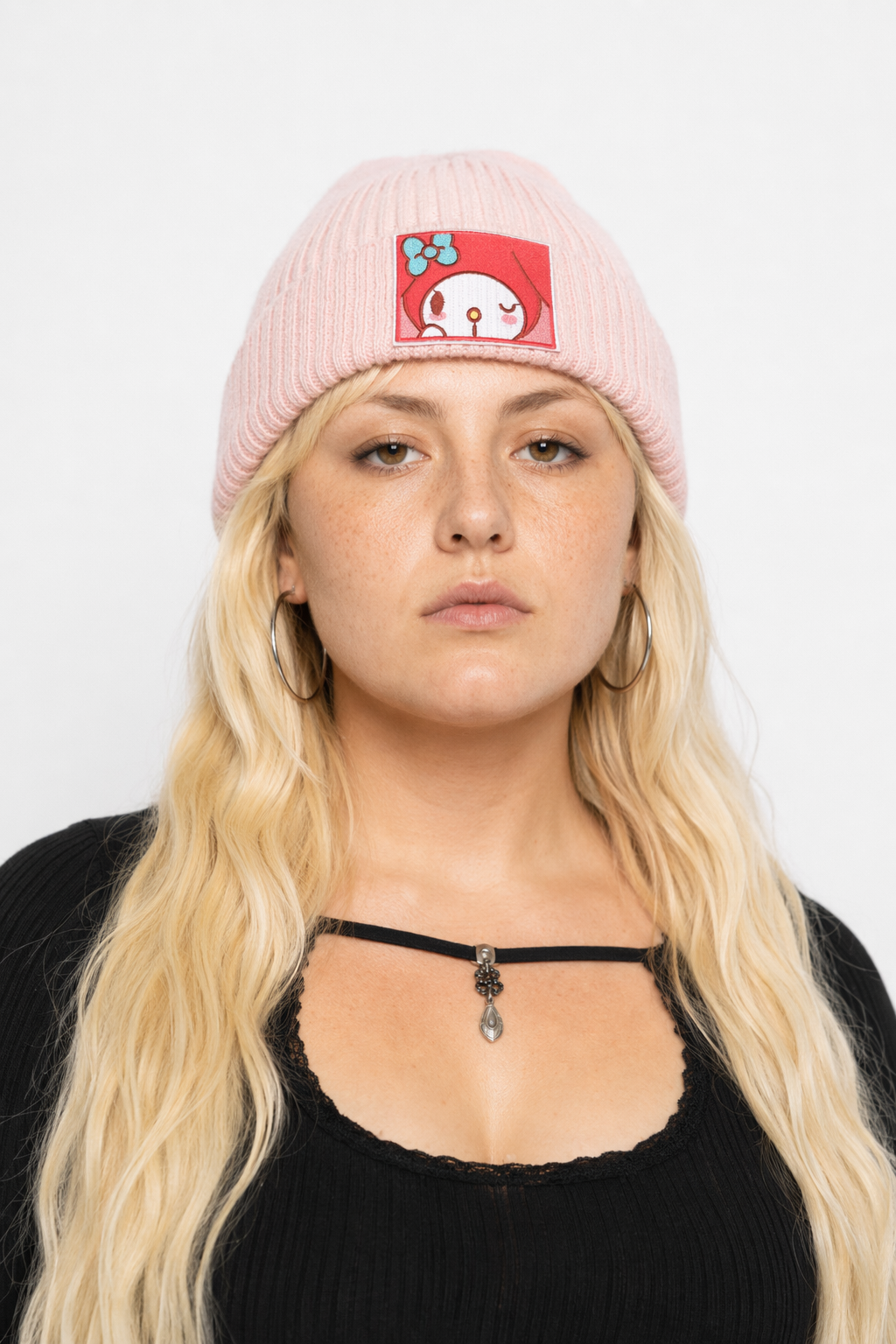 Sanrio Inspired Kawaii Embroidered Beanies for Cozy Warmth My Melody
