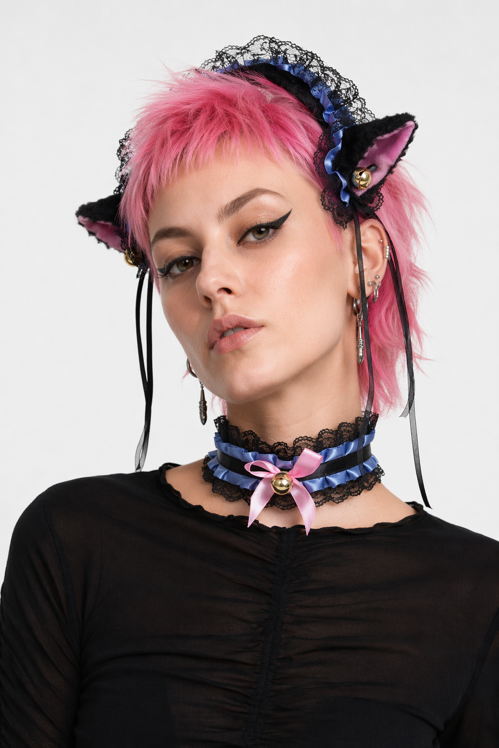 Neko Kitty Cat Complete Set with Headband, Collar, and Bracelets 10