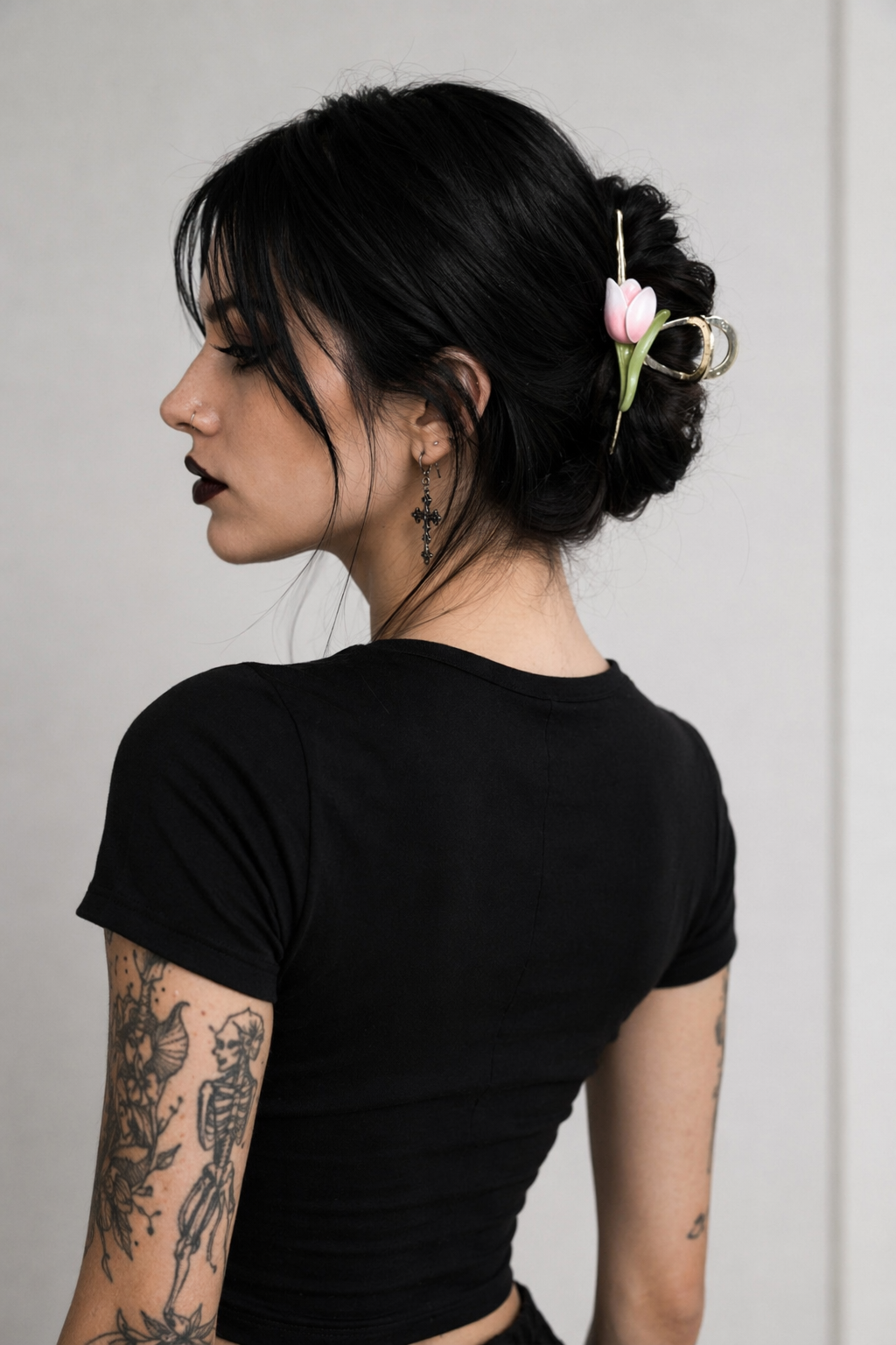 Dainty Floral Ceramic Hair Claw Clip for a Unique Style 6