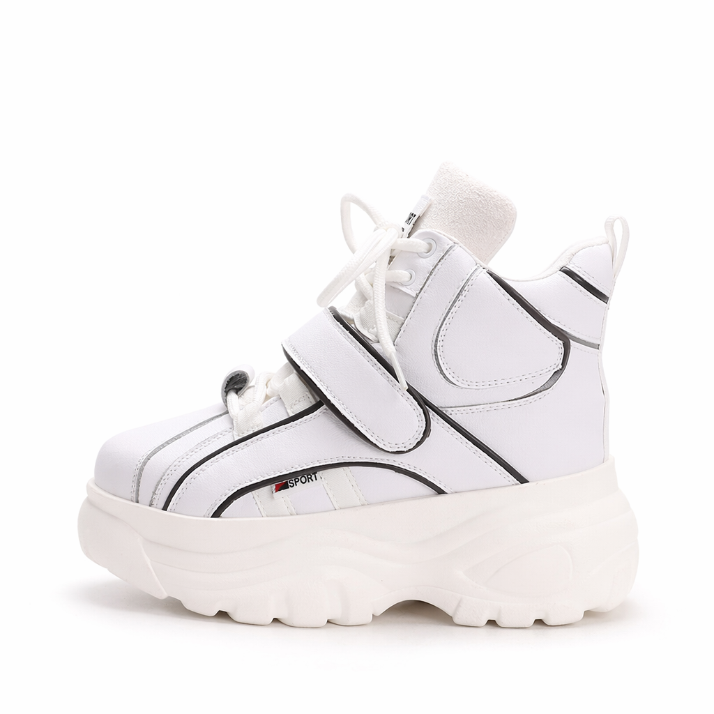 Chunky Platform Harajuku Streetwear Shoes for Kawaii Fashionistas White