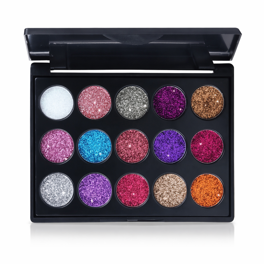 Ultra Glamorous Glitter Eyeshadow Palette with Perfect Pigmentation Palette 1
